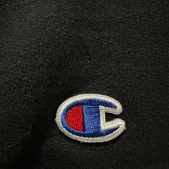 Women’s Champion Black Crew with Iridescent Logo, size Medium - Picture 5 of 6